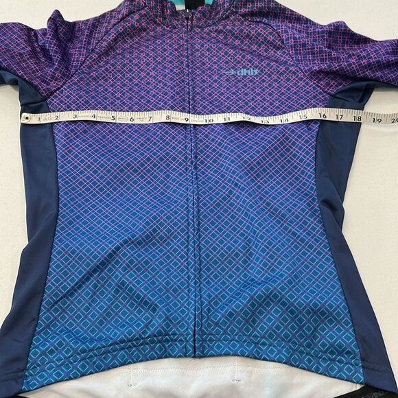 Dhb Women's Purple and Blue Cycling Jacket size 12 - Picture 6 of 7